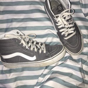 grey sk8 high vans